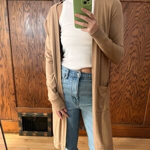 Abercrombie & Fitch Camel Cardigan